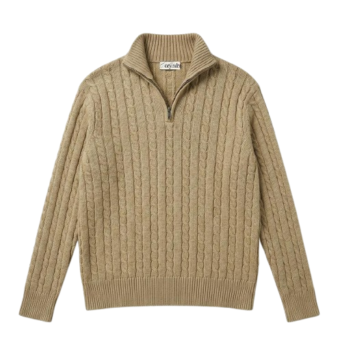 Marcello Half Ziper Brown